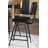 Upholstered Counter Stool with Metal Frame-1901189237