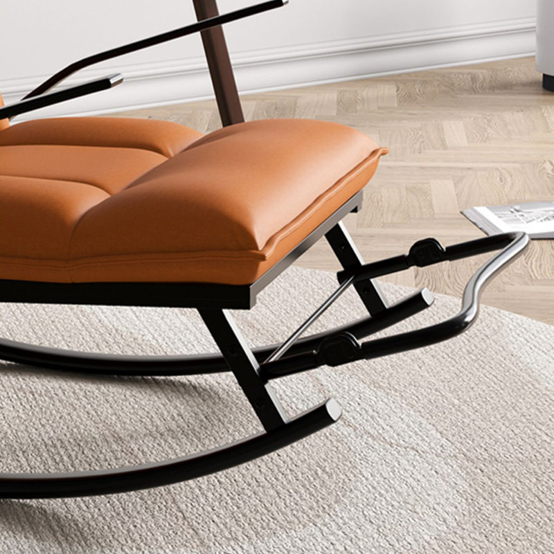 Chaise berçante simple et élégante, Orange