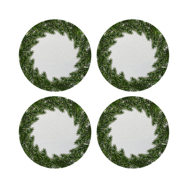 Vegan Leather Round Placemats