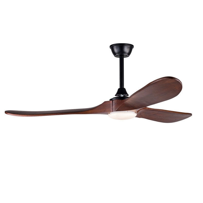 New Model 52 Inch Black Ceiling Fans With Lights And Remote Control