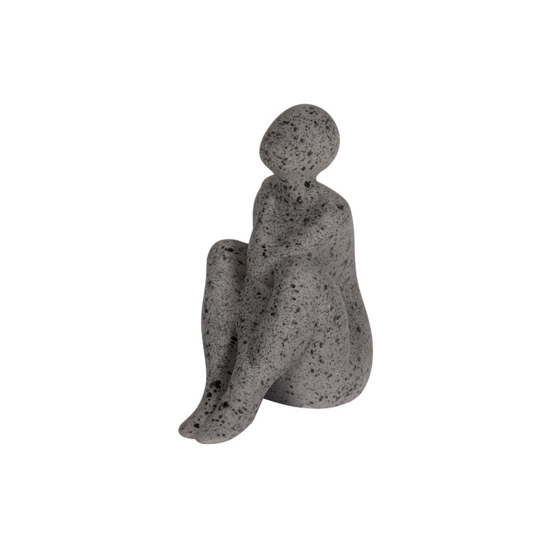 People Figurines & Sculptures, 29cm H x 24cm W x 15cm D, Black