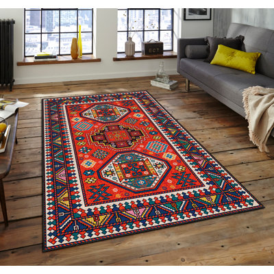 Luxurious Area Rug, 100% Polyester, 5.9 x 9.2 Feet | 740 g/m² Weight, Non-Slip Felt Dot Underside, Easy Clean Velvet Fabric, 0.08 in Pile Height | Machine Washable, Perfect for Living Room & Bedroom Décor