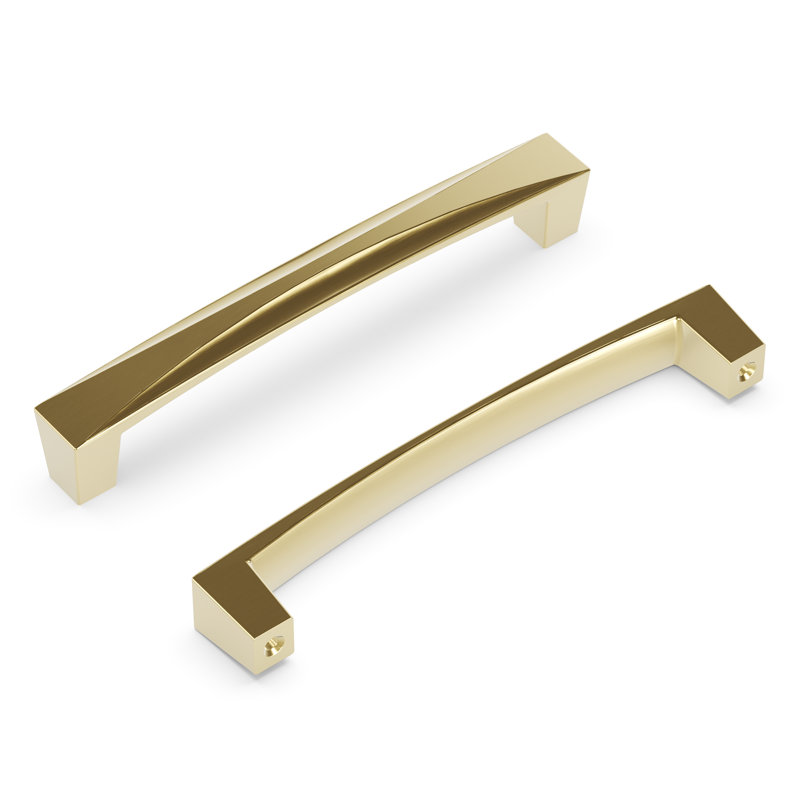Crest Collection Handle Pull - 5-1/16" Center to Center Cabinet Pull Champagne Bronze - Mid-century Modern Hardware for Drawers & Cabinets   