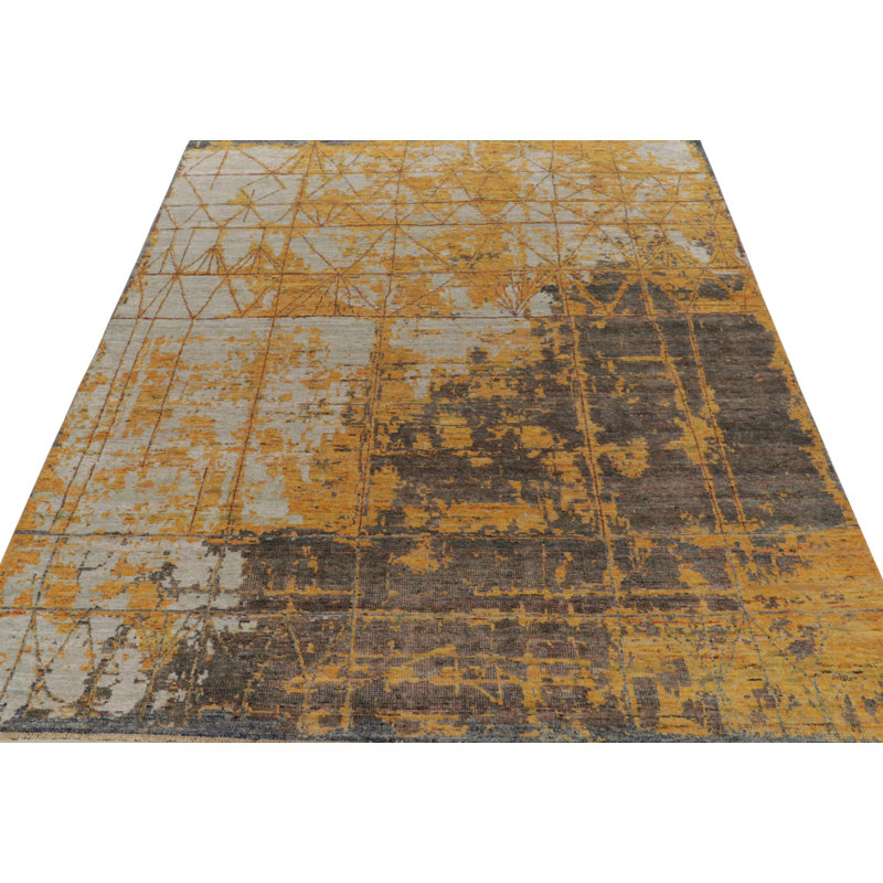 Wool Abstract Area Rug