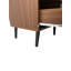 Table de chevet en bois avec 2 tiroirs (comprend seulement la table de chevet)