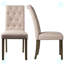 Chaise d'appoint à dossier capitonné en lin Fritzner (ensemble de 2)-373831747-373831748
