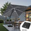 Parasol en porte-à-faux à DEL 11 pi 11 pi-273562030