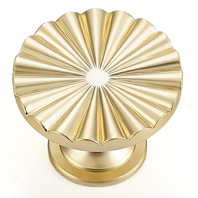 Paquet de 10 boutons d'armoire dorés en laiton brossé, quincaillerie en alliage de zinc pour placard, armoire et armoire