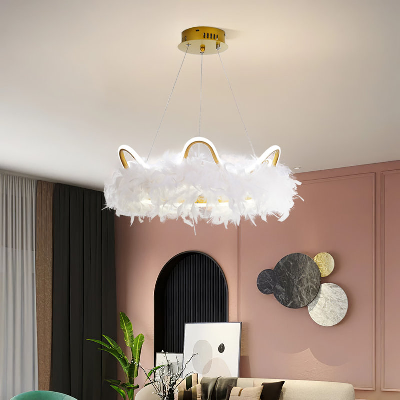 feather pendant lamp
