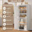 70 po H, armoire de rangement autoportante avec portes et tablettes réglables-1615182776