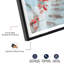 «Cyan Leaf Rise Shadowbox Print» par Notoriart-116883078-116883075