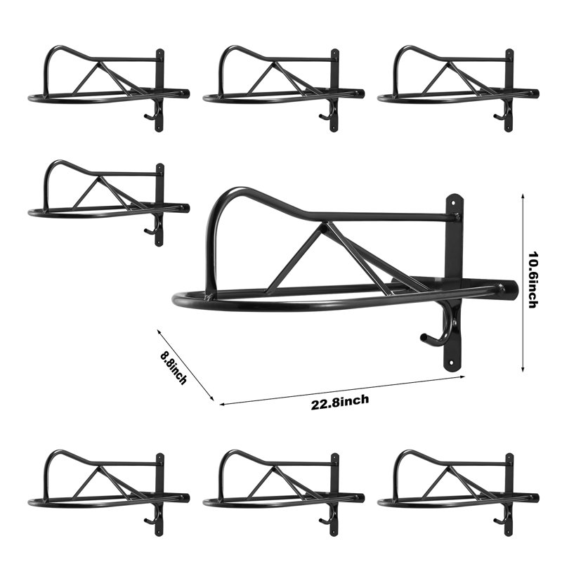 57.9cm W Steel Wall Mounted Shelving Unit