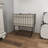 Elsmere Metal Deep Set Wire Basket Storage Cart with Wheels and Fabric Lining