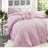 Romantic Microfiber Bedding Sets, Pink Ruffle Twin/xl For Cozy Bedroom