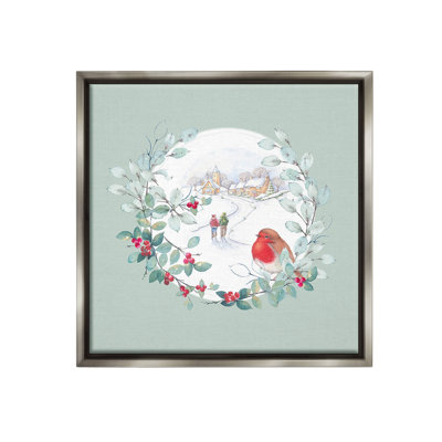 «Winter Scene With Border» par Julie Clay sur toile