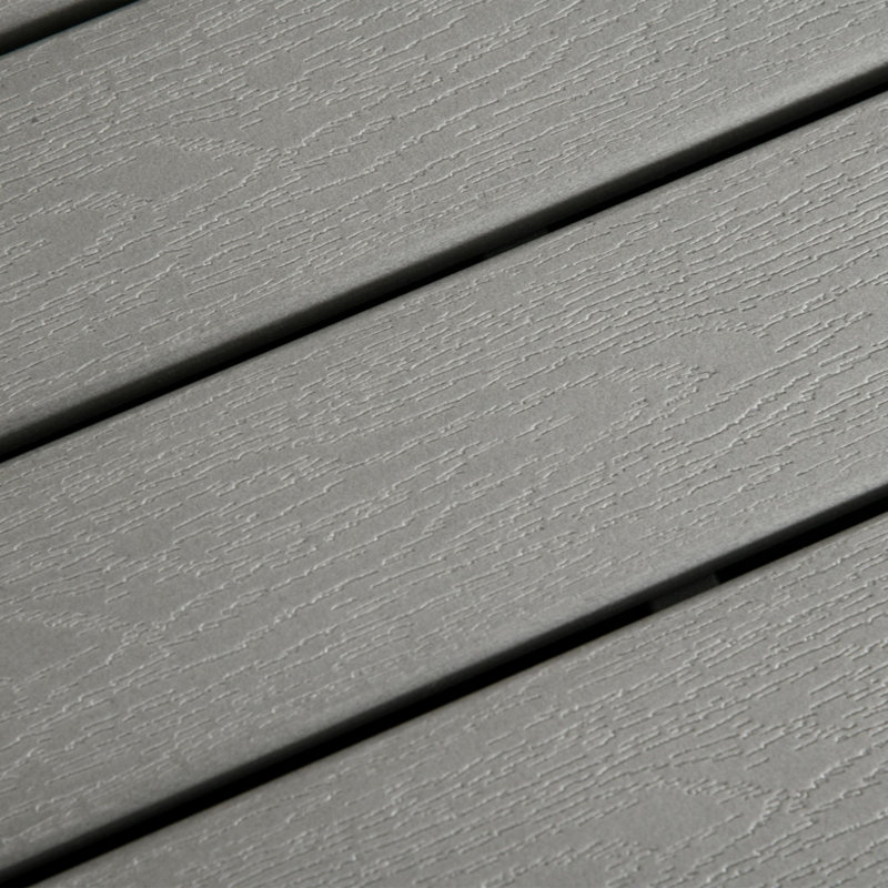 Jeriann Aluminum Outdoor Bench, Gray/Brown