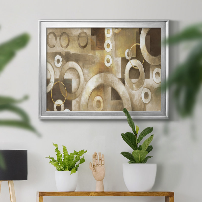 Antique Shell Anthology I - peinture sur toile encadrée, H 30,5 po x l 42,5 po x P 1,5 po, Argent