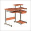 Bureau d'ordinateur complet avec grain de bois au design durable et beaucoup de rangement pour les bureaux modernes