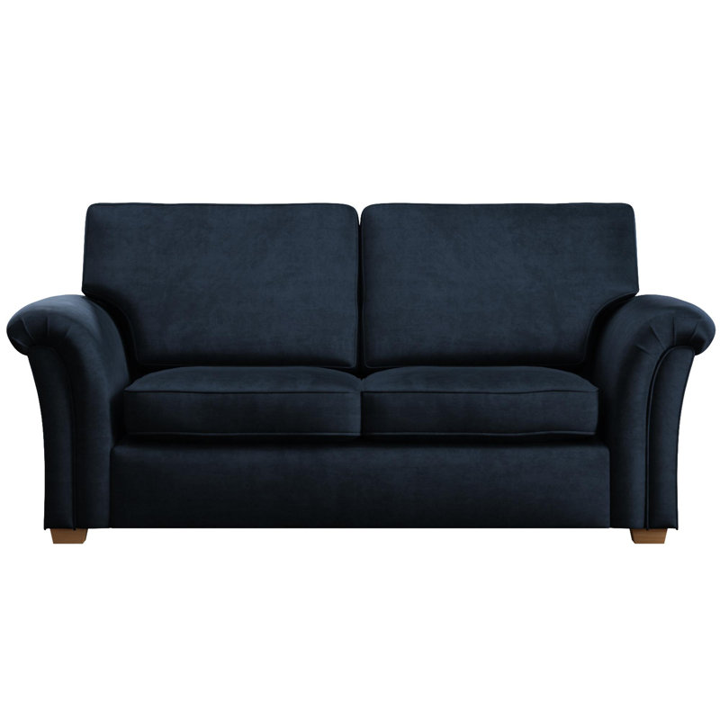 Castleacre Three Seater, Fixed Back, Royal Blue