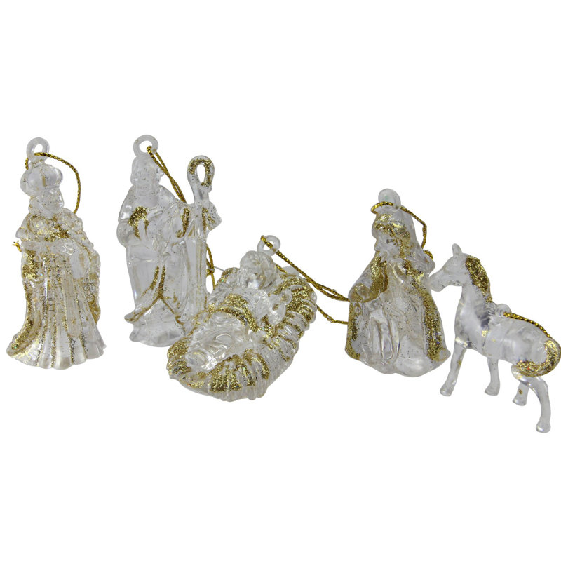 Décoration de Noël 432 carats avec paillettes dorées