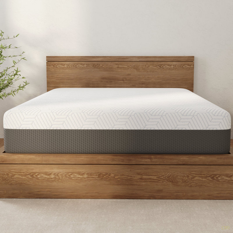 Matelas moelleux 12 po avec housse de refroidissement, mousse viscoélastique imprégnée de gel et certification Certipurus