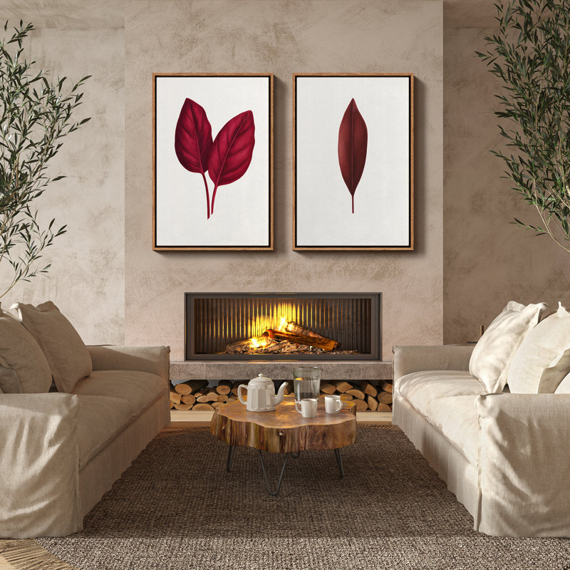 Art mural encadré, rétro, antique, classique pour chambre à coucher - 24 po x 36 po x 2 panneaux, H 36 po x l 24 po, Naturel