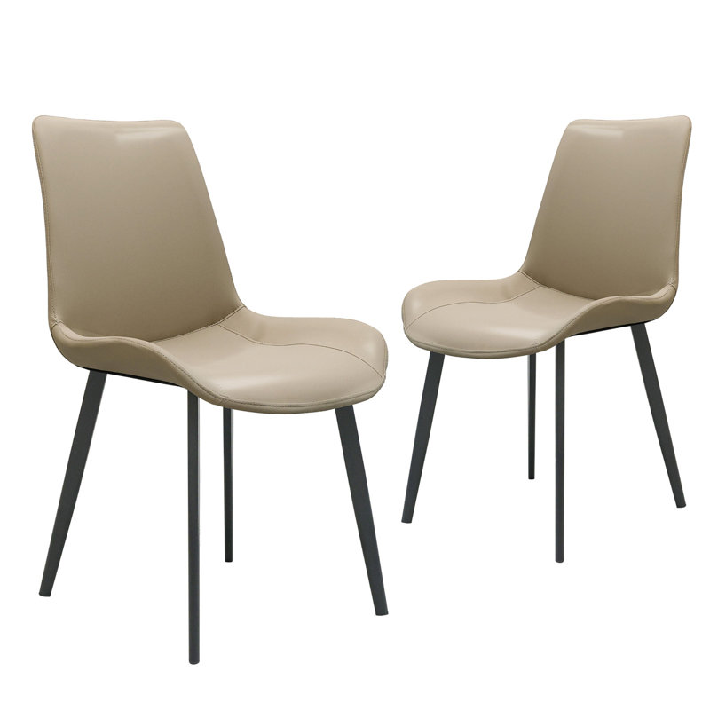 Ensemble de 2 chaises en cuir Pu, Tanné