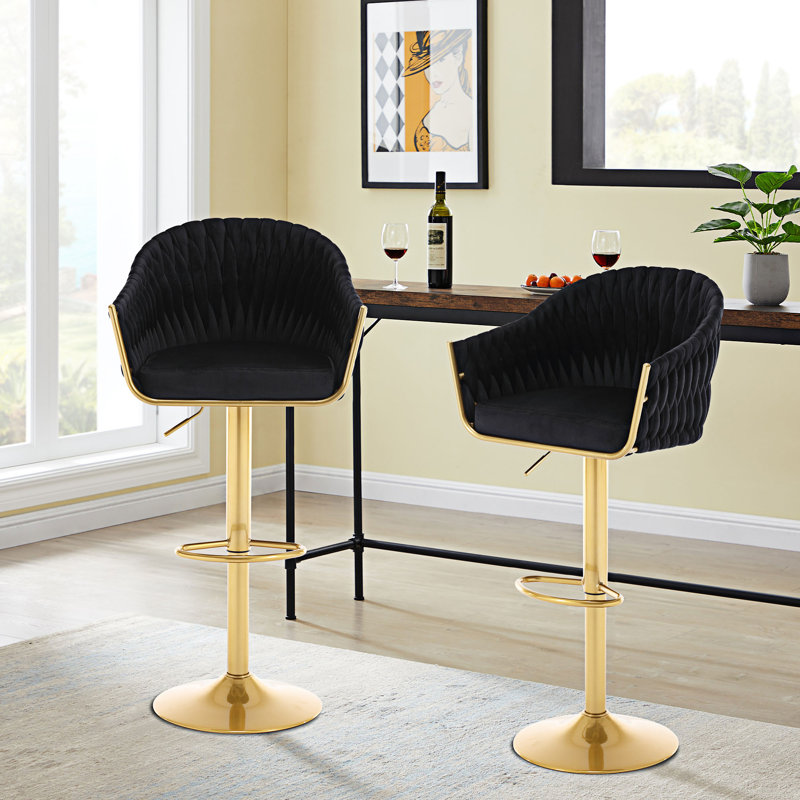 Tabouret Adalay, Noir, noir, noir, noir