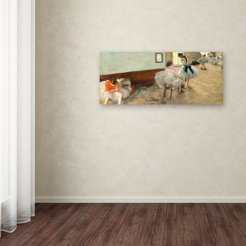 «The Dance Lesson 1879» par Edgar Degas, reproduction sur toile, H 10 po x l 24 po x P 2 po