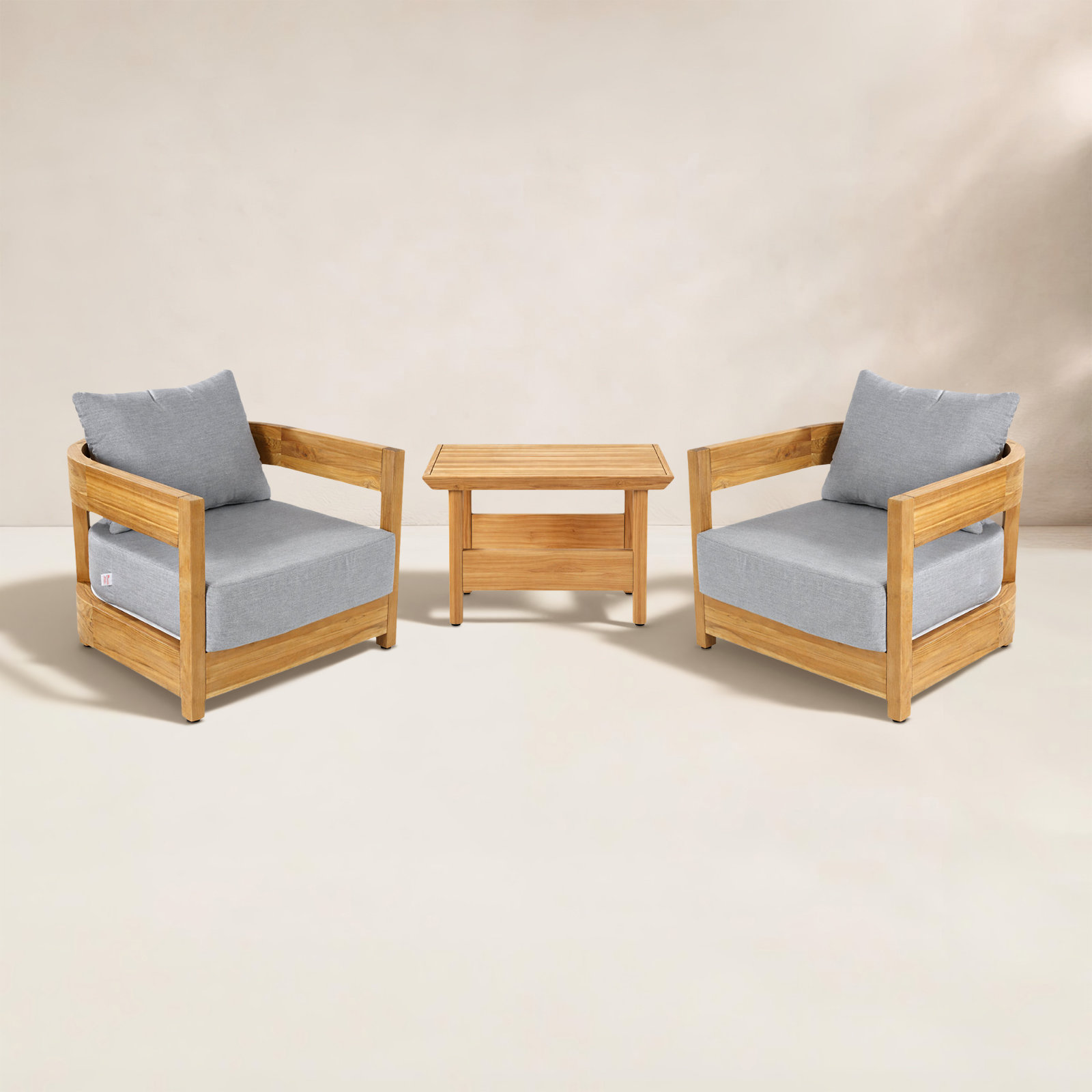 Everlee 2-Person Sunbrella® Patio Seating Group, Gray