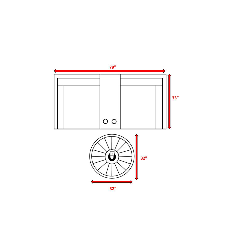 Ensemble de conversation modulaire en rotin avec coussins 4 pièces Cleo