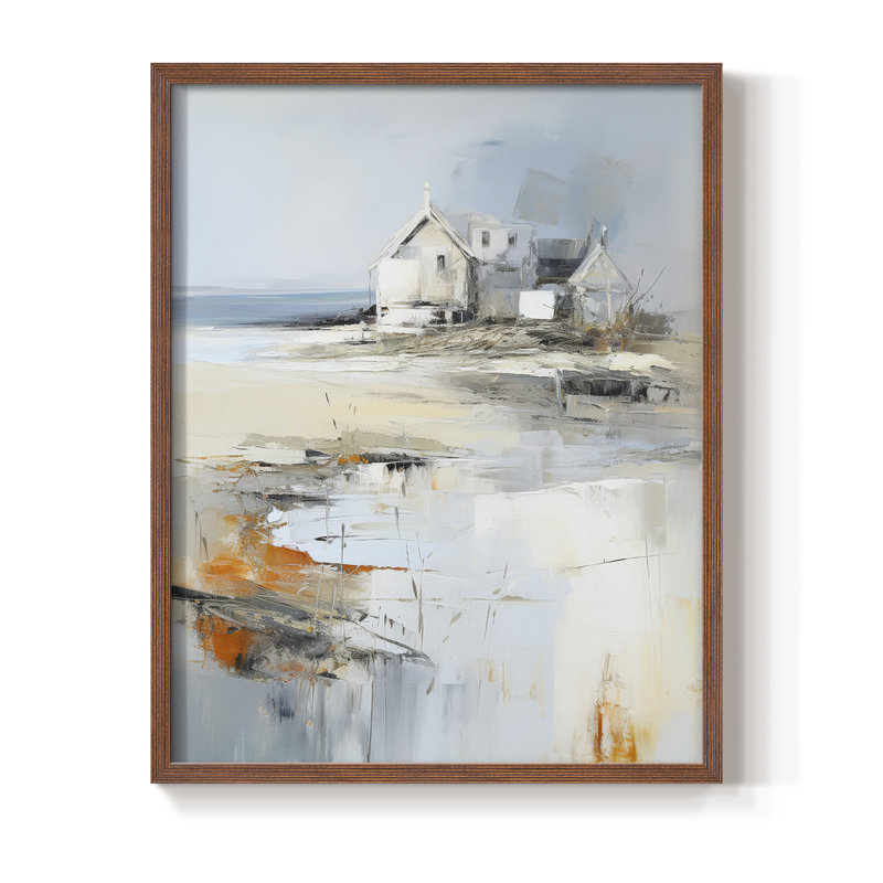 «NAUTICAL Series», reproduction encadrée en bois massif, H 30 po x l 24 po, Noyer
