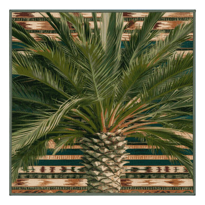Washable Desert Palm Southwestern Area Rug
