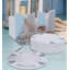 Ensemble de sous-verres Moonlight avec support