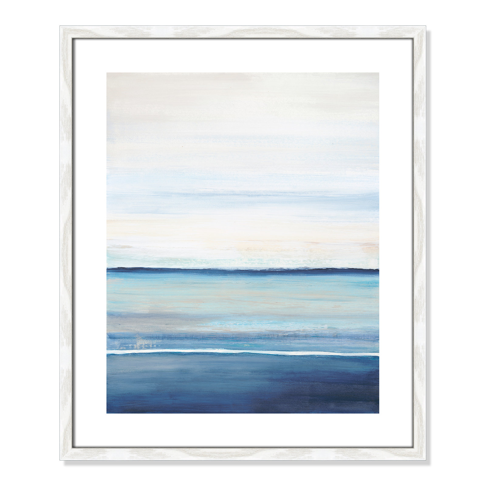 Emmit "Distant Whispers" Print by Filippo Ioco, 25.5" H x 21.5" W x 0.75" D, White Wood Framed Paper