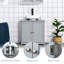 Armoire de base de meuble-lavabo sous le lavabo gris avec tablette réglable pour les produits d'hygiène et les serviettes