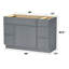 Base de meuble-lavabo simple 48 po seulement-97571424