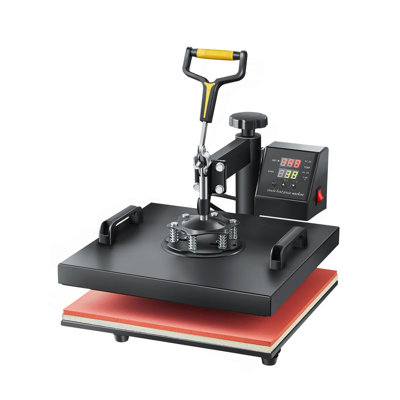 Heat Press Machine 2-In-1 15X15in Sublimation Print Transfer DIY T-Shirt Cap