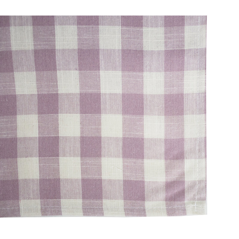 Buffalo Checkered Farmhouse Table Runner, 54" x 16" , Purple