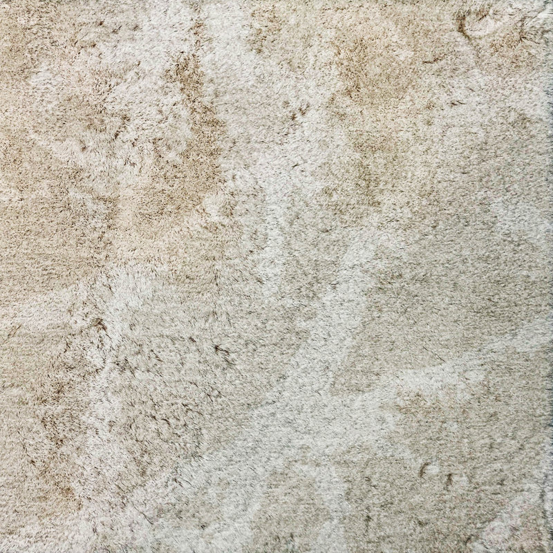 Premium Machine Washable Dream Shag ADS501 Crackle Rug, Beige, 1'8" x 2'6"
