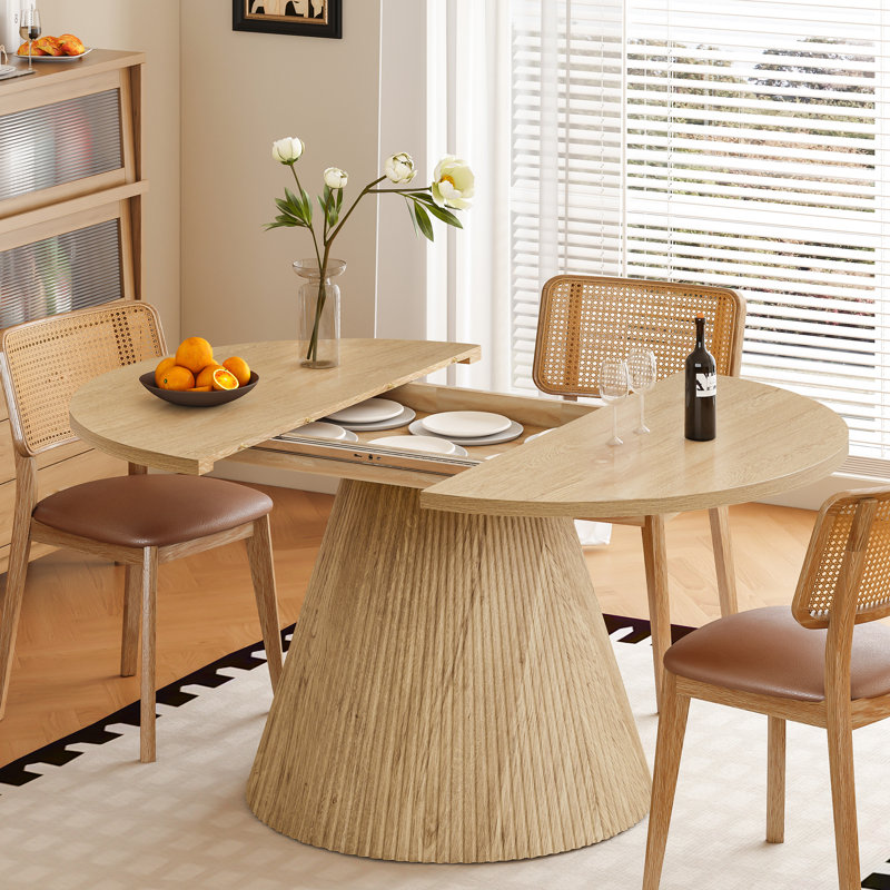 43"-59" Extendable Dining Table, Yellow