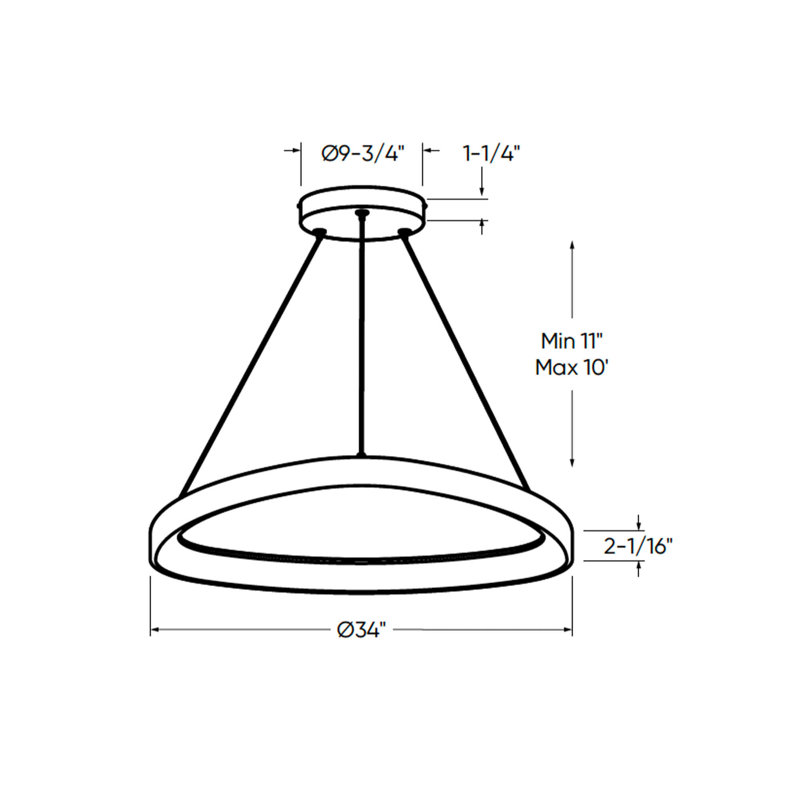 Luminaire suspendu simple à 1 lumière Cyndy, Or