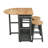Solid Wood Top Kitchen Cart