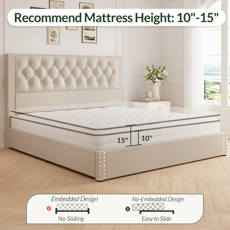 Kevyon Upholstered Platform Storage Bed