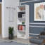 Bibliothèque à 4 tablettes Sutton avec tablettes de rangement modernes-1085849188