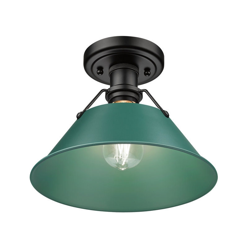 Plafonnier encastré 1 lumière Orwell, Noir mat