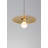 Ico 1 - Light Spun Solid Brass Unique/Statement Pendant