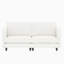 Canapé 2 places beige moderne de style Mid-Century, 192 cm (75,67 po), idéal pour un appartement, une chambre ou une résidence étudiante. Construction robuste, tissu respirant, rembourrage à ressorts ensachés, coussins confortables, accoudoirs latéraux, montage facile.