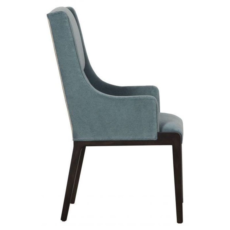Libby Langdon 22" W Wingback Chair, Almond Buff, Indigo (8789 90)
