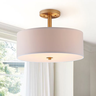 Clara 3-Light 40.64cm Semi Flush Mount